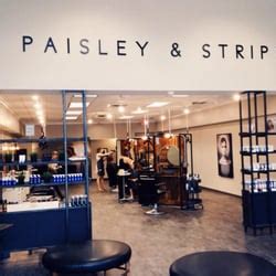 paisley and stripe hairdressers.